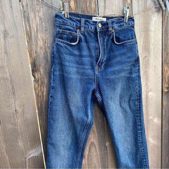 Reformation Liza Ultra High Rise Straight Jeans size 24 - Picture 11 of 14